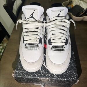 Size 9- Jordan 4 Military Black